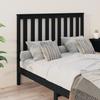 VidaXL Tête de lit Noir 126x6x101 cm Bois massif de pin 818514