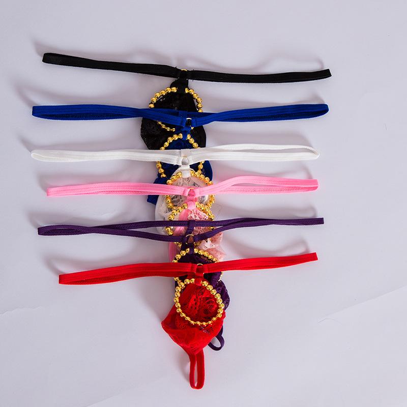 Men's Suspender Ring Sex Underwear, Men's Thong Sex Underwear Lace Pocket Free Underwear