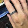 Trendy Retro Crescent Moon Women's Versatile Ring