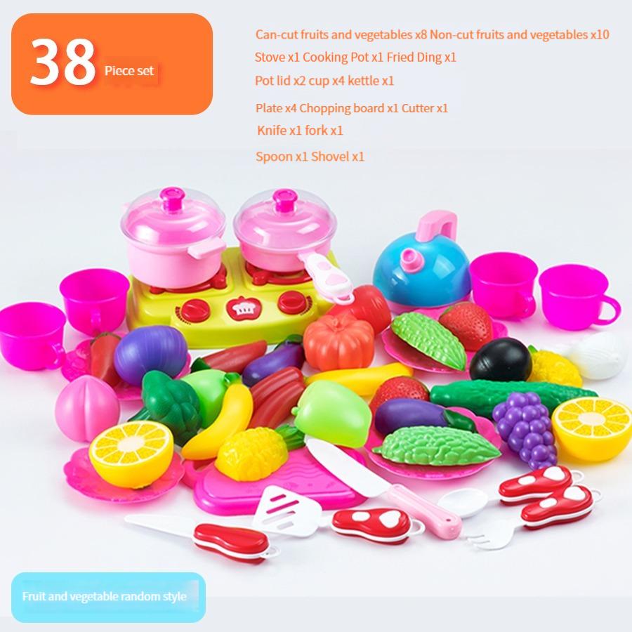 Toys play house kitchen cut fruit and vegetable set, and play house can cut fruit Children Boys Girls
