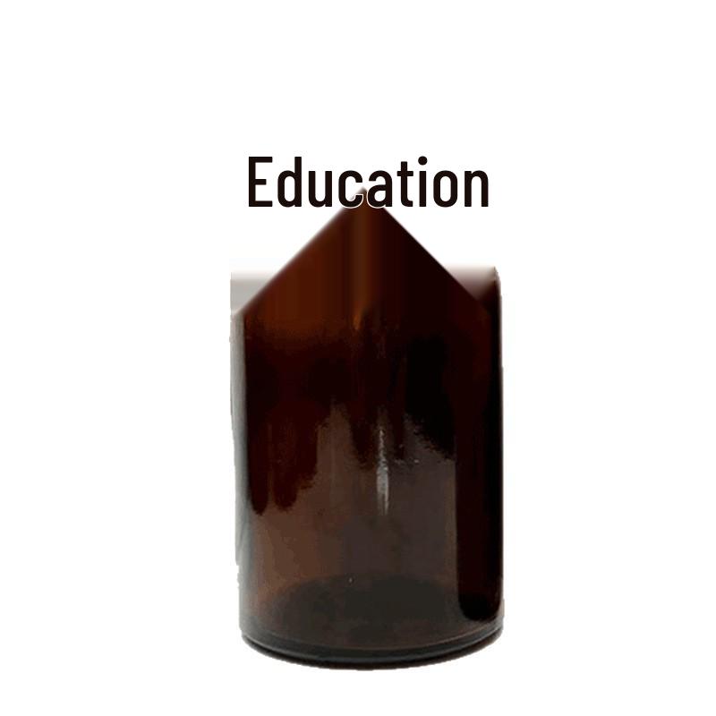 Frosted Wide-Mouth Transparent Reagent Bottle - Thickened Glass for Chemicals, Alcohol, or Tea