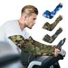 Camouflage Ice Silk Sleeve Cover Men Women Sun Protection Windproof Arm Sleeves Oversleeve for Outdoor Fishing Camping Cycling