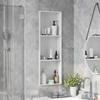 vidaXL Shower Niche White 90 X 30 X 9.5 Cm Stainless Steel
