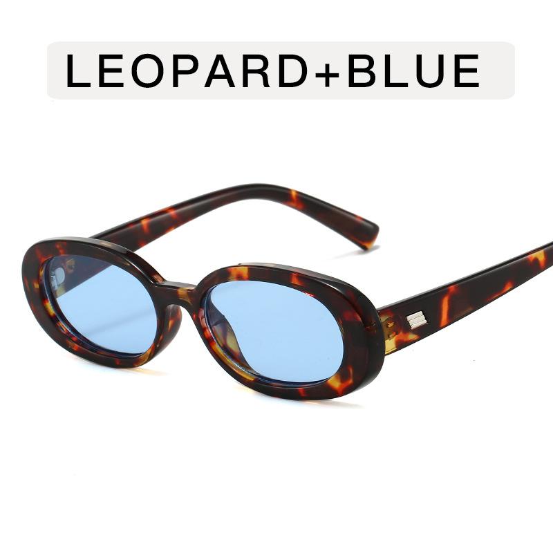 Oval Shape Sun Glasses for Men European American Style Designer Sunglasses Women Vintage Anti-glare Women Sunglass