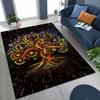 Nordic Dream Tree of Life Symbol Totem Yggdrasil Rug for Bedroom Living Room Sofa Home Doormat Decor,kid Non-slip Floor Mat Gift