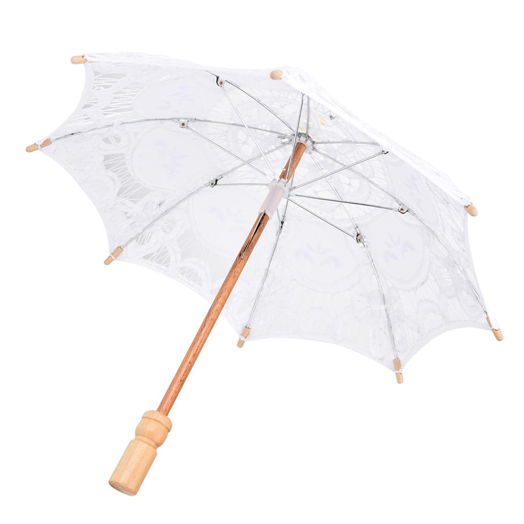 Bridal Lace Cotton Umbrella for Wedding Parties Dancing Photography Prop