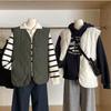 Vest for Women Cotton Winter Sleeveless Tops Vest Oversize Thickened Casual V-neck Caot Vest