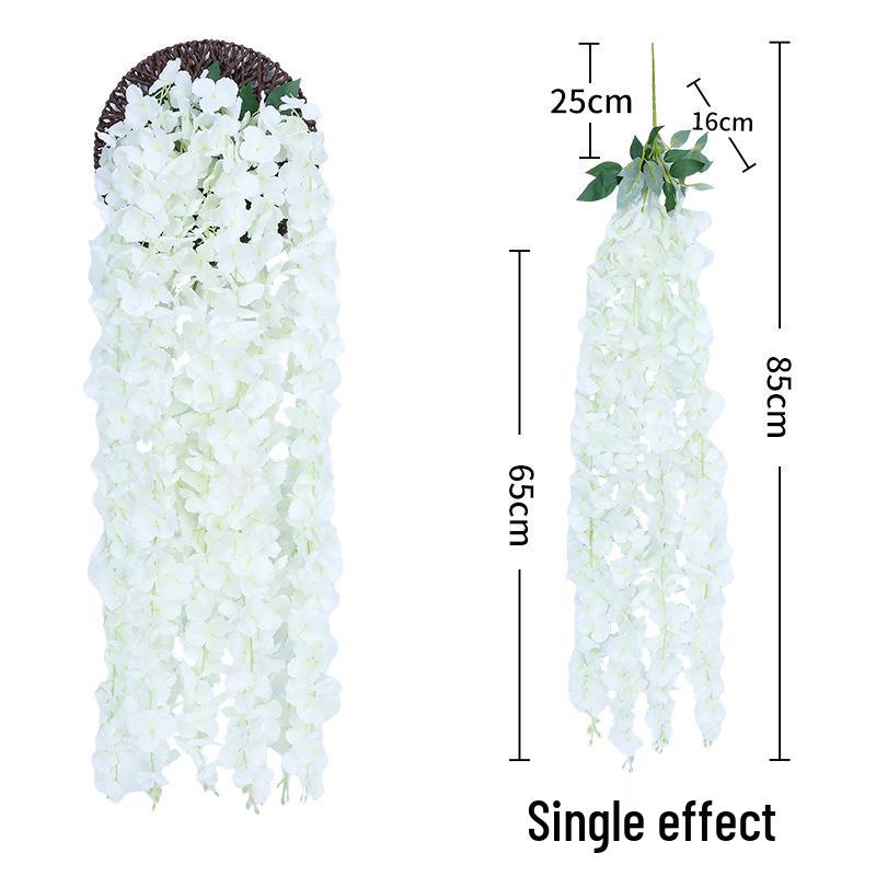 Artificial Wisteria Hydrangea Orchid String for Home Ceiling Decoration