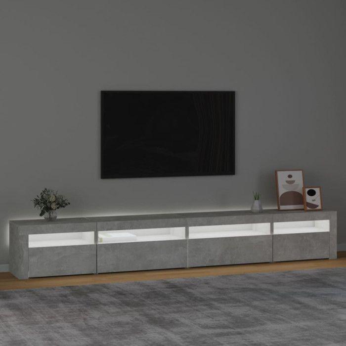VidaXL TV Stand with LED Lights Entertainment Center Storage Media Unit Living Room Furniture Home 3152749