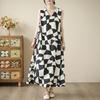 Sleeveless Plus Size Cotton Vintage New In Dresses for Women Casual Loose Long Summer Dress