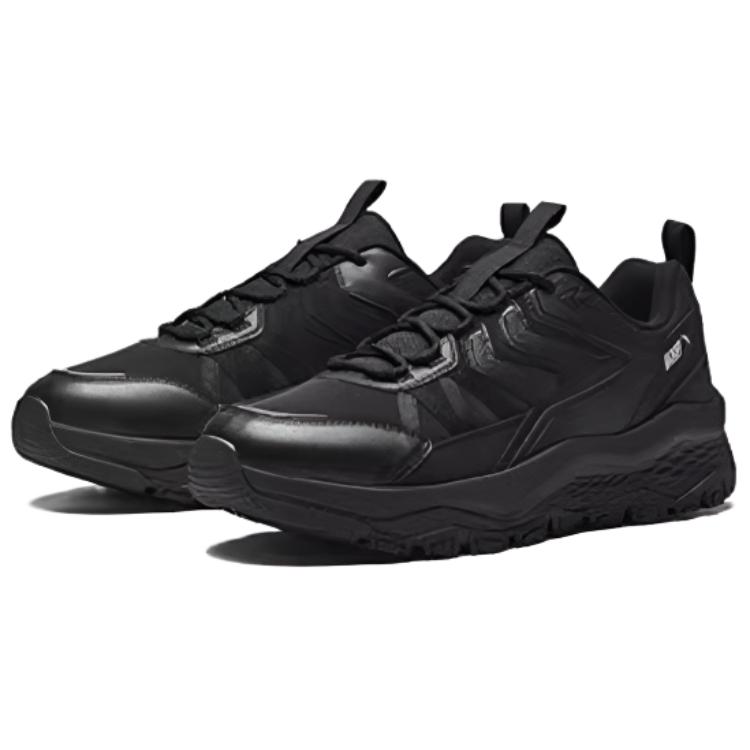 Anta Explore Mountain Fashion Versatile Non-Slip Waterproof Rebound Low-Top Hiking Shoes Men Hiking Shoes Black 912545584-7