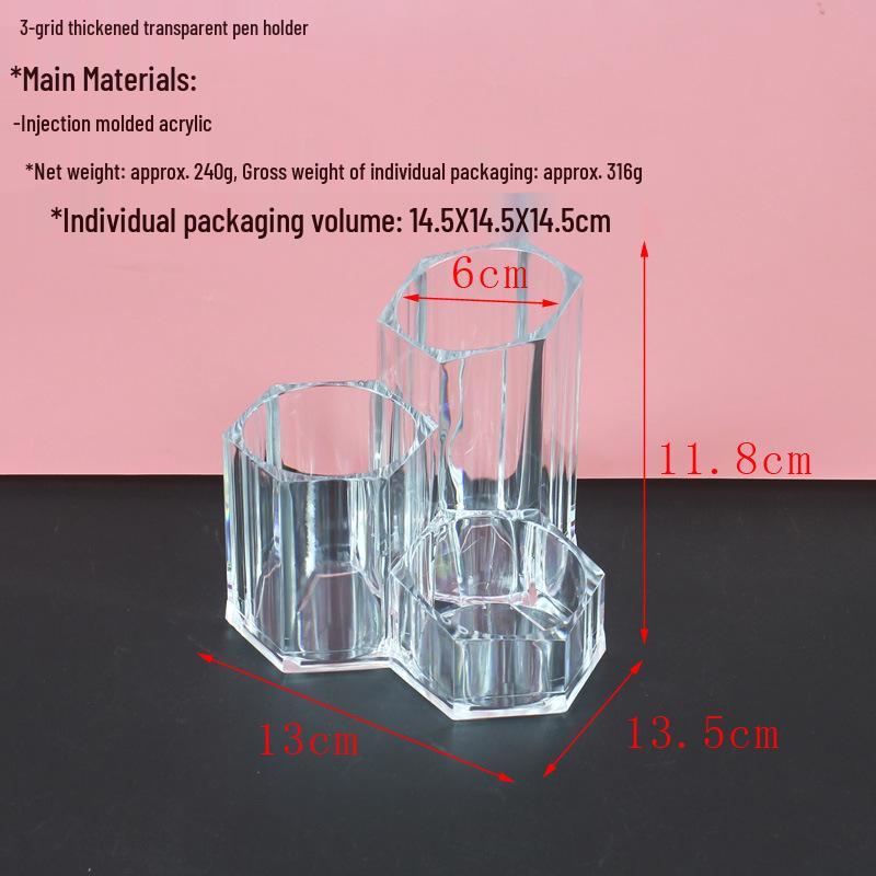 Multi-Grid Transparent Lipstick Holder Storage Display for Beauty Cosmetics