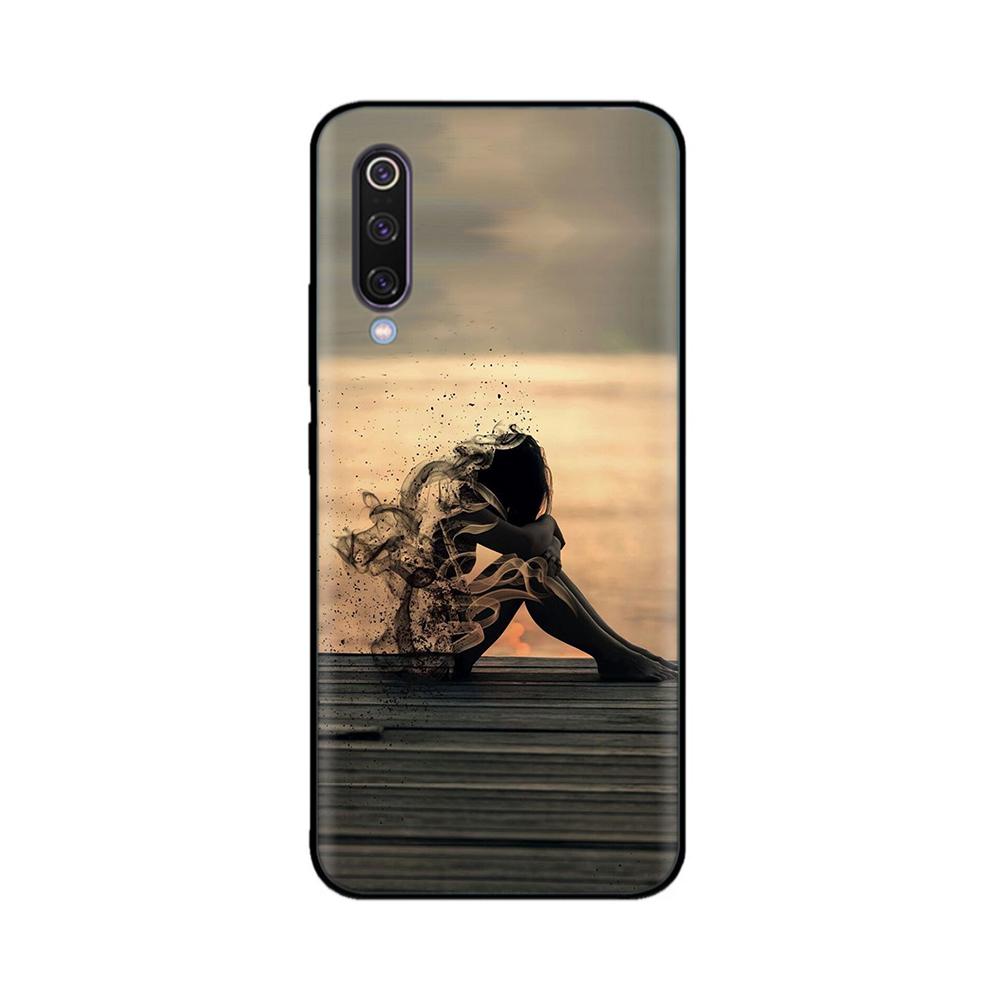 Para Xiaomi Mi 9 Lite Funda Cubierta Trasera de Silicona Suave Fundas para Teléfono Para Xiaomi Mi 9 mi9 Funda Coque para Xiaomi Mi 9 SE Fundas Parachoques de TPU