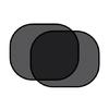 2Pcs UV Shielding Guard Car Window Sunshades for Babies Child Kids Comfort, Foldable Side Window Sun Blocking Mesh Cover