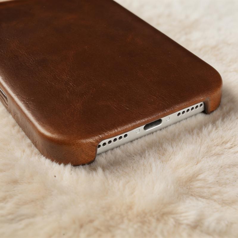 For Magsafe Genuine Leather Case For Iphone 17 16 15 Pro Max 17Pro 16Pro 15Pro Max Back Cover Cases Wireless Magnetic Coque Capa