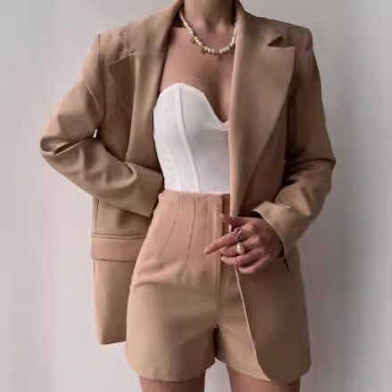 Nightclub Suit Set Women Fashion Nightclub Stage Performance Host Elegant Business Suit Suit Female