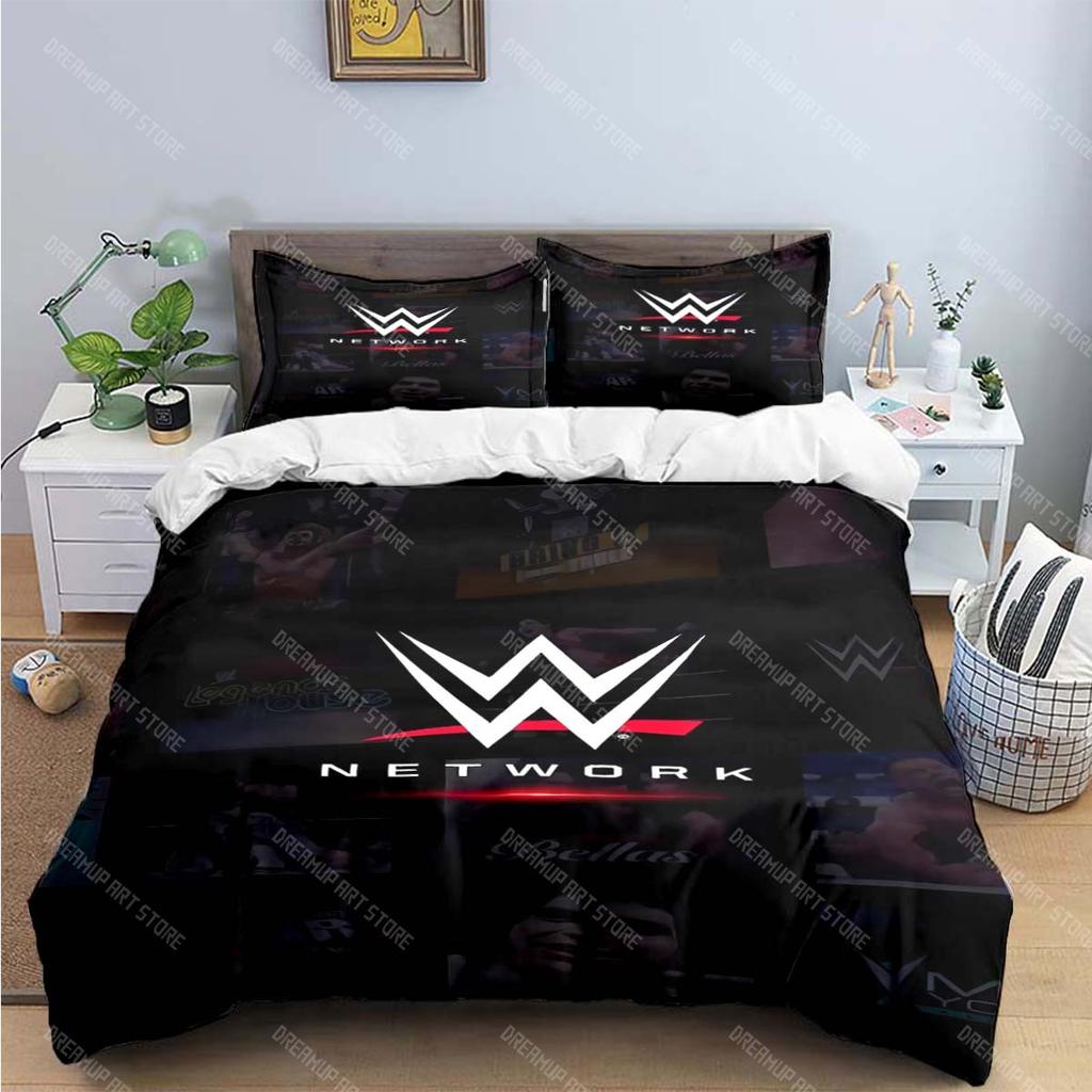 Mode 3D Wrestling Sport W-Wwe Druck Bettwäschesets Bettzubehör Set Bettbezug Bettdecke Set Bettwäscheset Luxus Geschenk