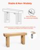 160 cm Console Table, Farmhouse Desk Behind the Couch, Wooden Rectangle Entrance Desk, Narrow Long Sofa Table Accent Stand for Hallway, Bedroom,