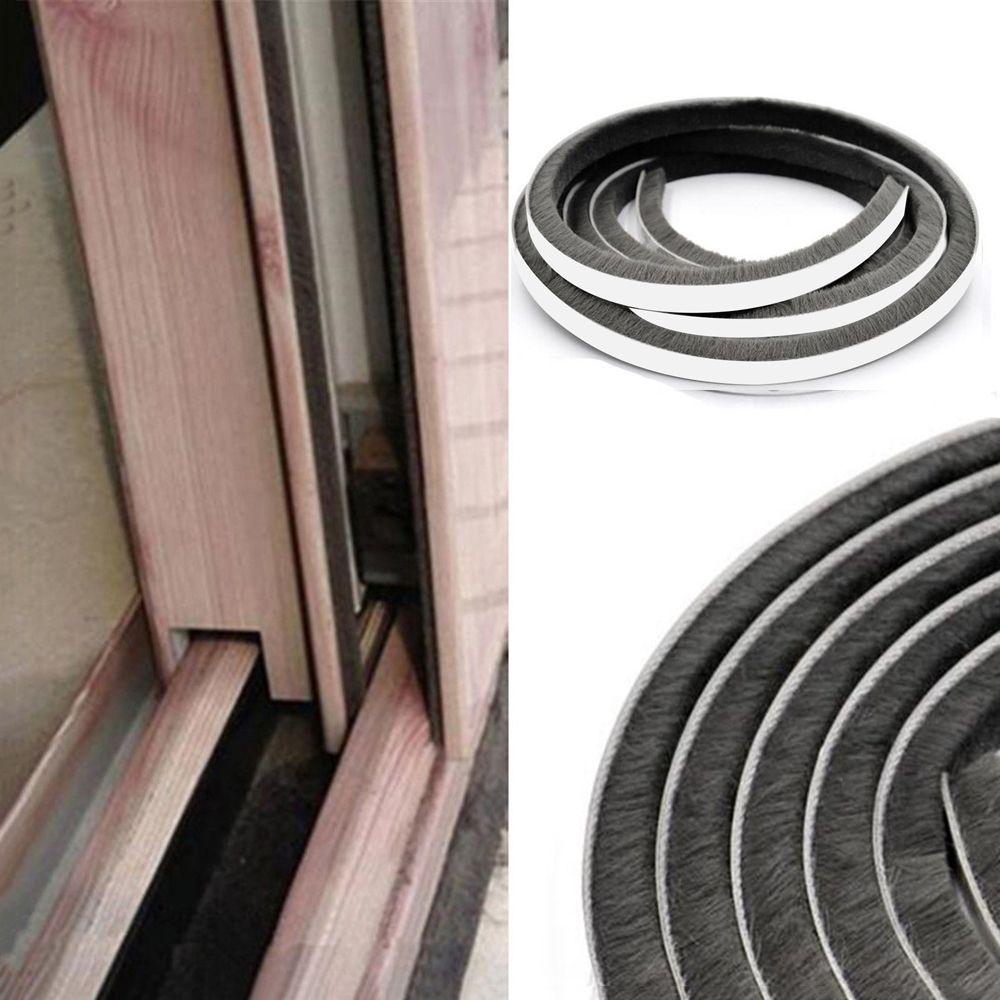 5M Wandtürleistenbürste Klebeband Tür- und Fensterdichtung Flor Wetterleiste Selbstklebendes Dichtungsband
