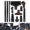 12Pcs Multipurpose Vacuum Attachment Kits Wet Dry Plastic Vacuum Hose Adapter for Home Car Industrial Use Enduring