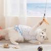 3D Floral Puppy Summer Dress Breathable Comfortable Pet Harness Skirt Floral Printed Soft Pet Clothes Outdoor Activities
