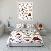Festive Reindeer Floral Print Bedding Duvet Cover Set Duvet Cover Pillowcases  (1*Duvet Cover 2*Pillowcases, without duvet insert)