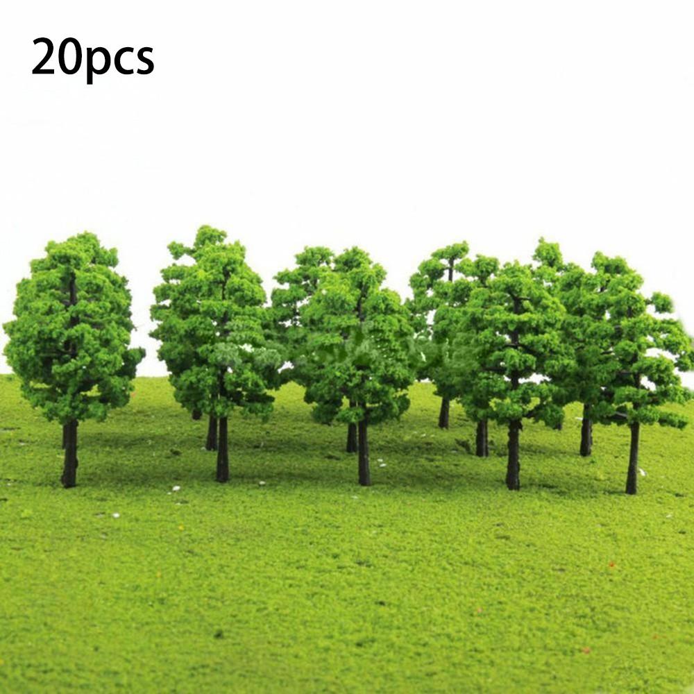 Train Railroad Model Trees Park Landscape Scenery DIY Decoration Handmade