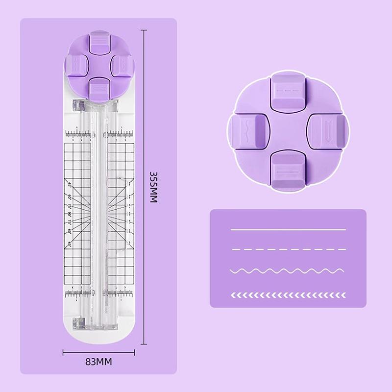 4 In1 Paper Trimmer Craft Paper Cutter Multi-Function Scrapbooking Tool For Cutting Paper Photos Scrapbook Postcard
