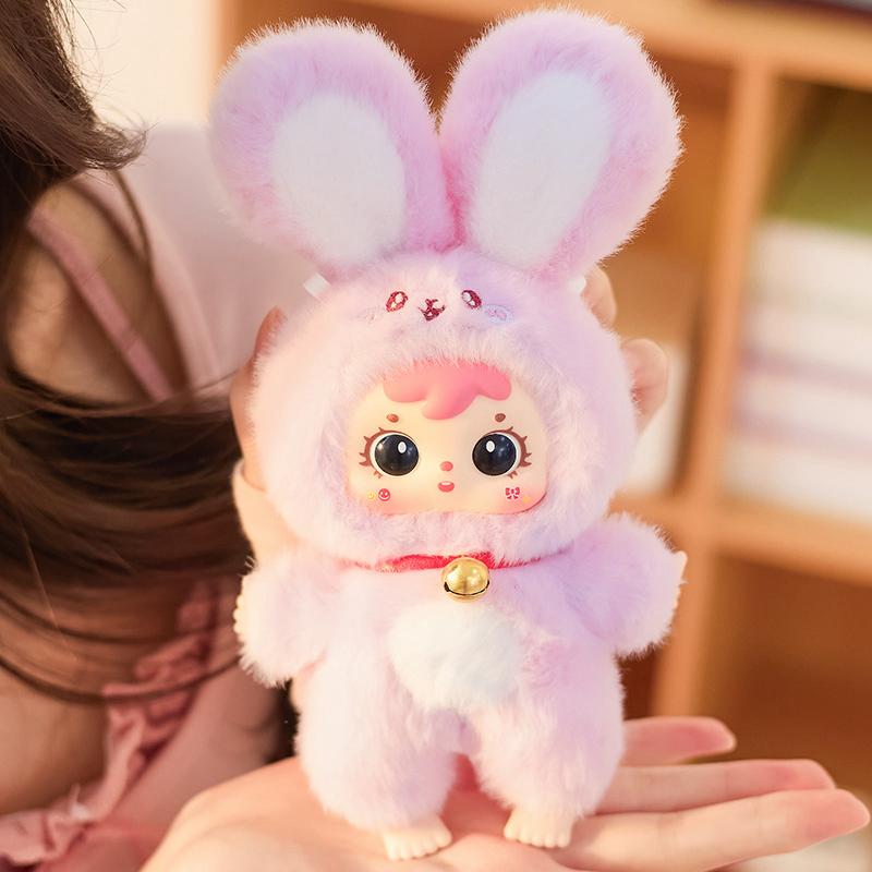 Lucky Rabbit Treasure Paradise Doll Blind Box Cute 1 of 9 Possible Mystery Collection Toys Cute Soft Animal Charms Best Gift