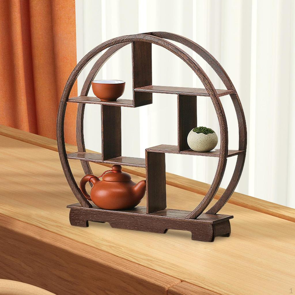 TOLIDA Vassoio Espositore In Legno Rustico – Decorazione Multiuso Per Casa, Cucina E Bagno – Nero - 2