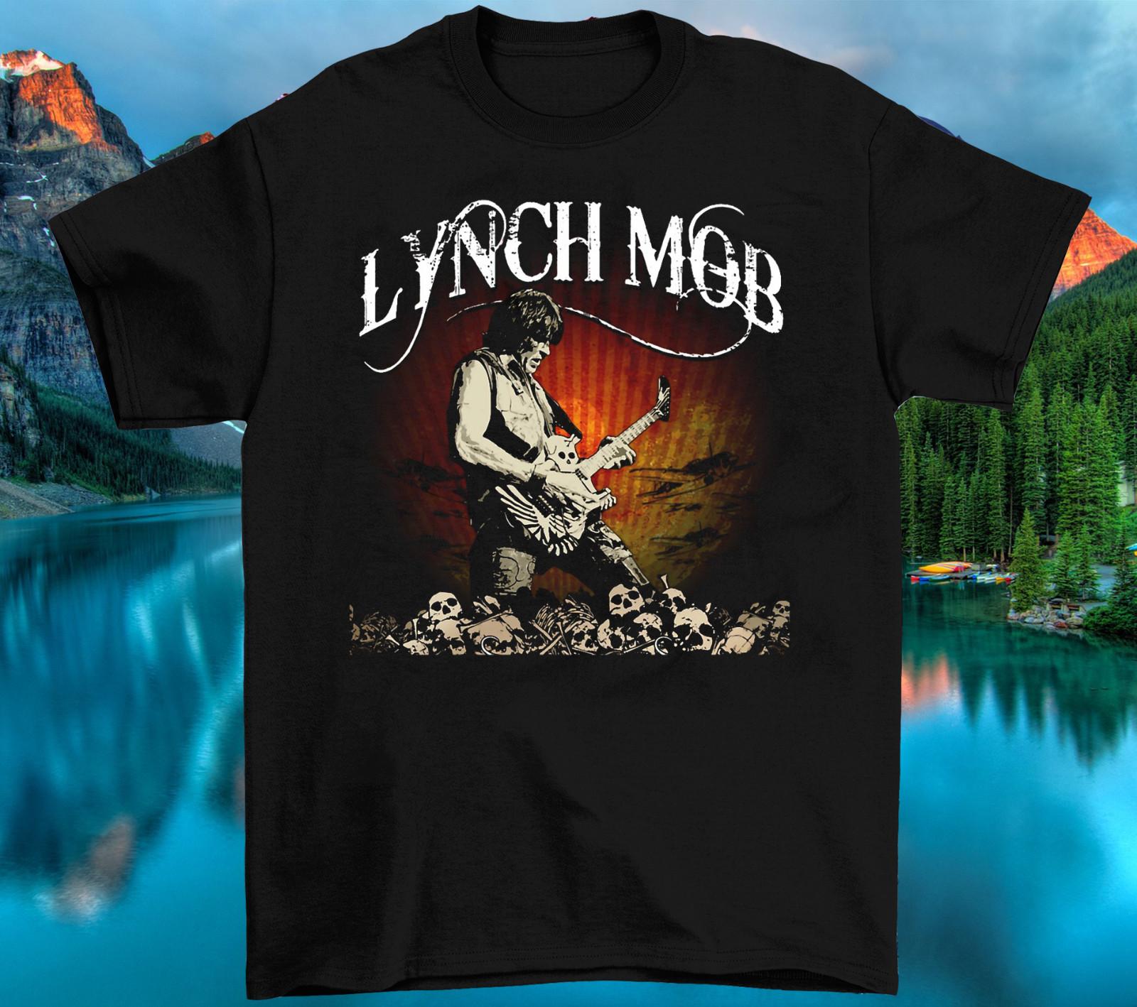 New Lynch Mob Band Live In Tour Heavy Cotton Black All Size T Shirt JU31 XXXXL
