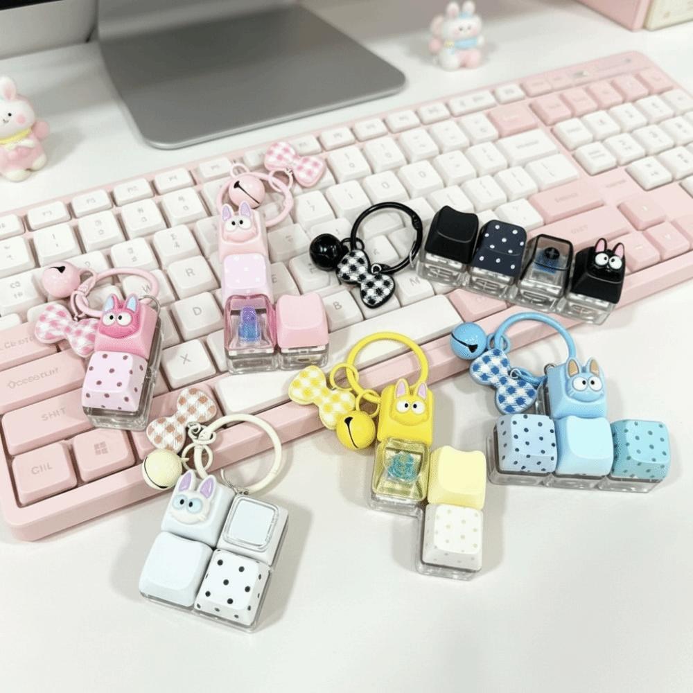 Funny Keyboard Decompression Keychain Creative Mechanical Switch Keychain Portable Use