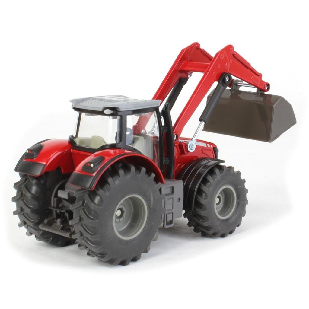 Siku Massey Ferguson Tractor with Front for Ages 3 and SK1985 Loader, Up,
