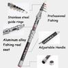 Professional Fishing Rod Carbon Fiber 1.5-2.4M Sea River Fishing Ultralight Telescopic Spinning Ring Rod Fishing Stick