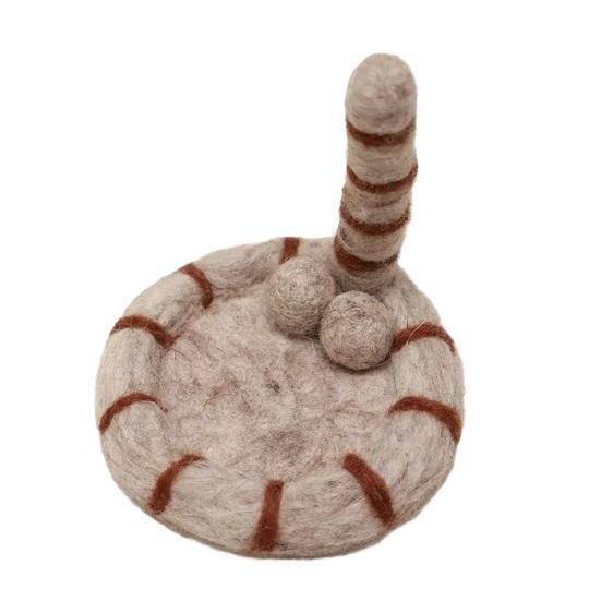 Kattenkont Vilt Onderzetter Grappige Koffieonderzetters Zachte Absorberende Tafelmatten Elegante Woondecoratie Cadeau voor Kattenliefhebbers