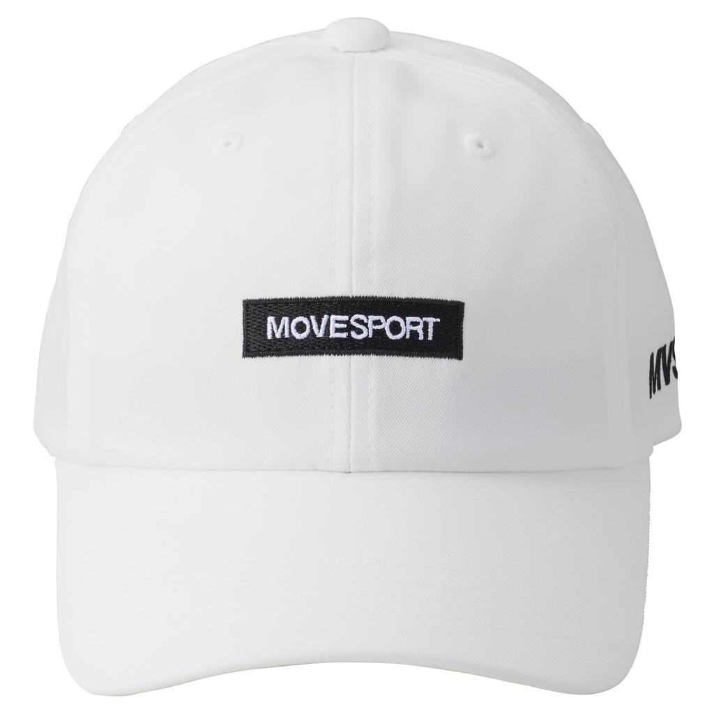 Move Sports Cap by Partially Antibacterial and for Running and White Descente, Water-Repellent, Odor-Resistant, Basic, Simple, Walking,