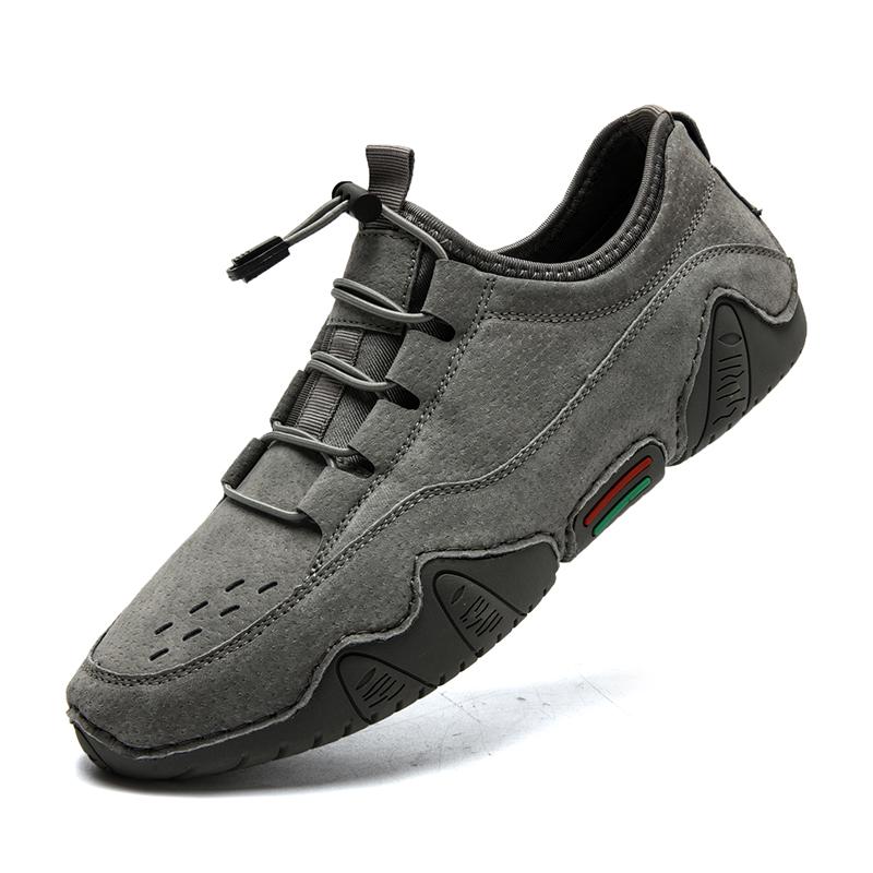 Soft Sole Lightweight Shoes Outdoor Jogging Anti-Slip Wearable Comfort Shoes Genuine Leather Men Loafers Casual Shoes Sneakers
