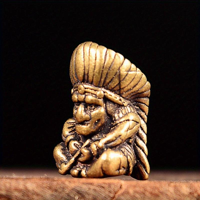 Indiański Starszy Wódz Mosiężna Koralik Noża DIY Bransoletki Breloczek Akcesoria Ręcznie Robiony Tkany Sznurek Wisiorek Retro Zawieszki