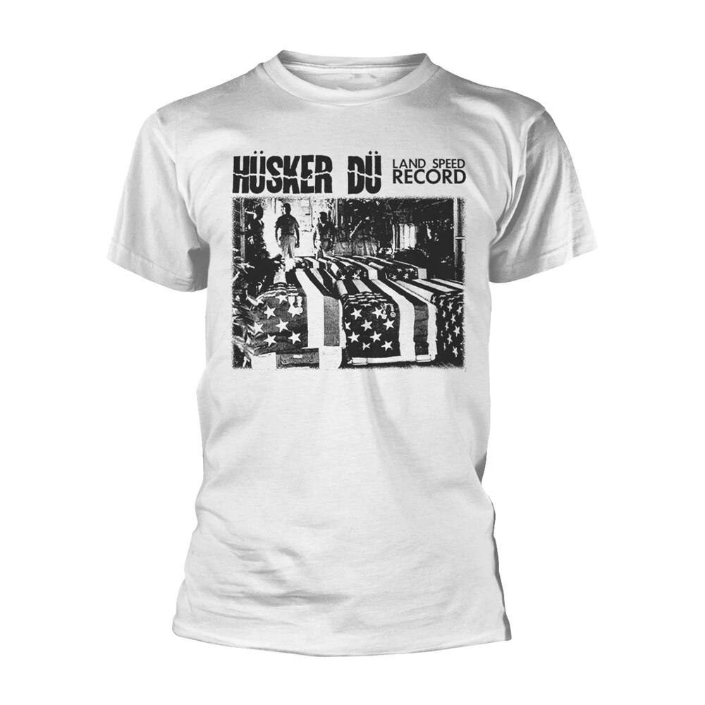 Husker Du Land Speed Record Black/White Print T shirt - NEW 4XL