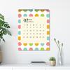 1 pc 2026 Geometric Pattern Wall Calendar - Geometric Theme, 12 Different Designs, Suitable as a Gift for Birthdays, Christmas