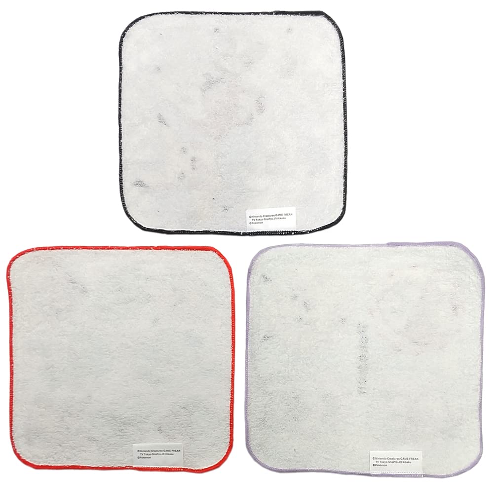 Handkerchief Towel Mini Towel Pocket Monsters Starter Free Pokémon Set, Set, pz-bryshb02 (New Three)