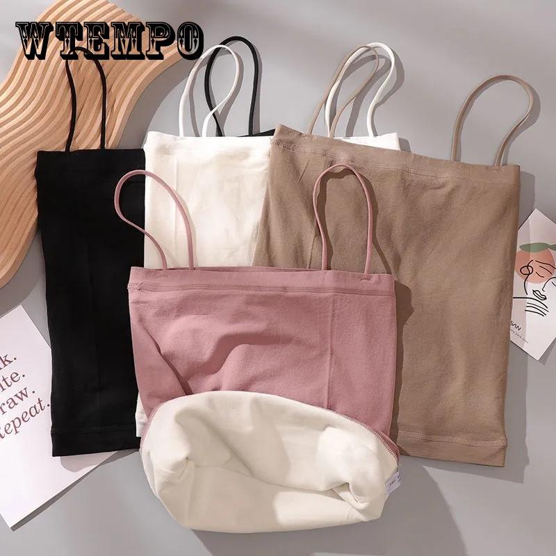 

Термальная одежда, женская сексуальная зимняя одежда, жилет, теплые топы без рукавов на тонких бретельках, тонкая однотонная бесшовная внутренняя одежда Y2K