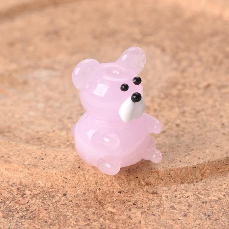 

2 шт. Медведь 15x20 мм Ручной работы Лэмпворк Стекло Свободные Бусины для Изготовления Ювелирных Изделий Аксессуары DIY Ремесла Фурнитура 15x20mm-2pcs