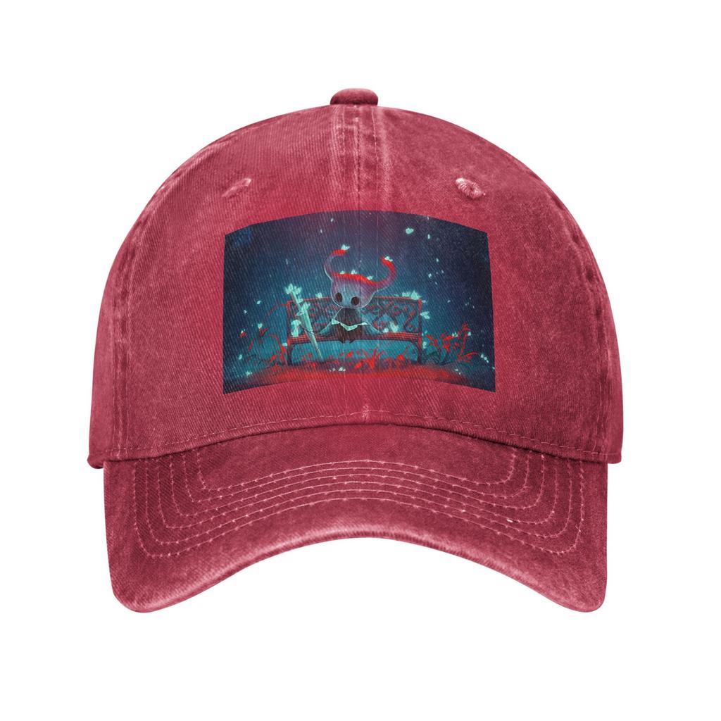 Hollow Knight Washed Denim Cap Casual Baseball Caps Adjustable Hat Summer Unisex Baseball Hats