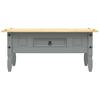 Mexican Style Pine Coffee Table Gray 100 x 55 x 44 cm