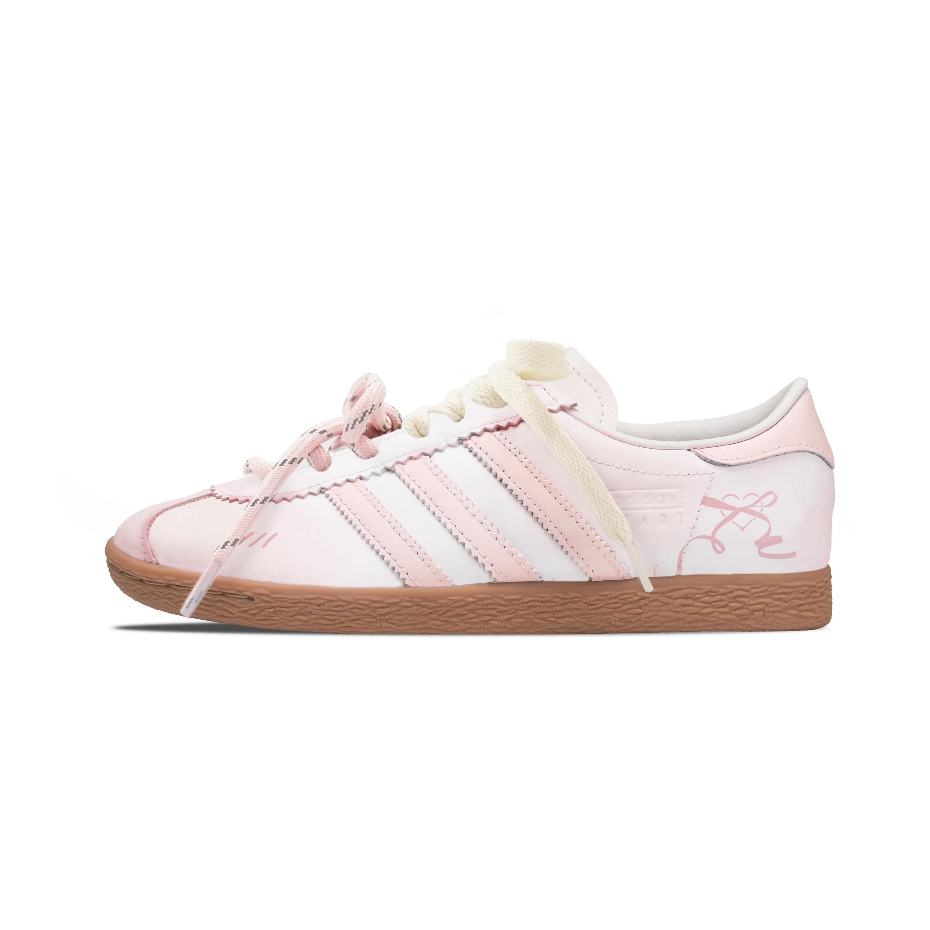 

Adidas Originals Stadt Cherry Bomb, Peach Jelly German Army Trainers Unisex Pink White JR6343(Team859-) 37⅓