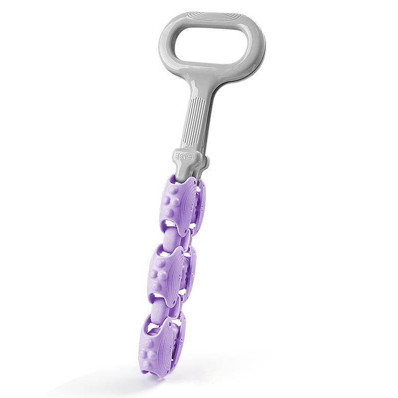 

Новый роликовый массажер с оттягивающей полоской, съемным шариком, для растяжки плеч и шеи, для пресса спины, не требует домашнего пресса для спины фиолетовый