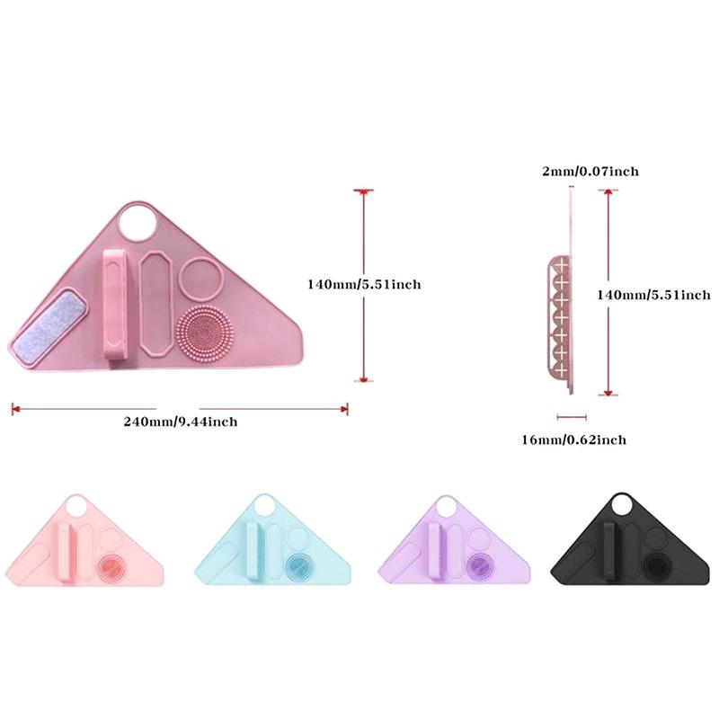 Silikon Make-up Pinselhalter Handgelenkband Multifunktionales Schönheitswerkzeug Mit Reinigungszone Für Kosmetik-Enthusiasten