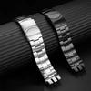 For Swatch YTS401 402 403G 409 713 YTB400 curved end solid stainless steel watch strap 20mm Folding buckle Metal watchband chain