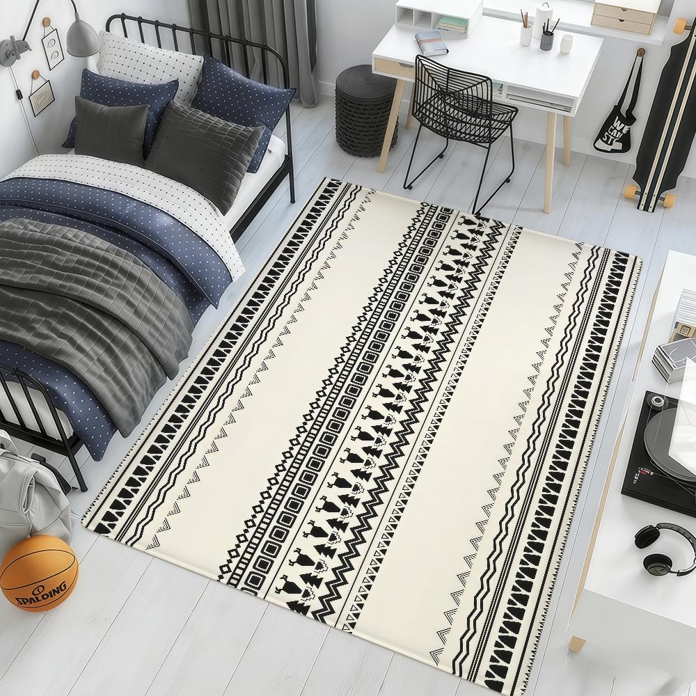 Bohemian Geometric Modern Ethnic Hogar Bedside Rug Kitchen Bath Floor Mat Hallway Balcony Carpet Entrance Doormat Decor Home